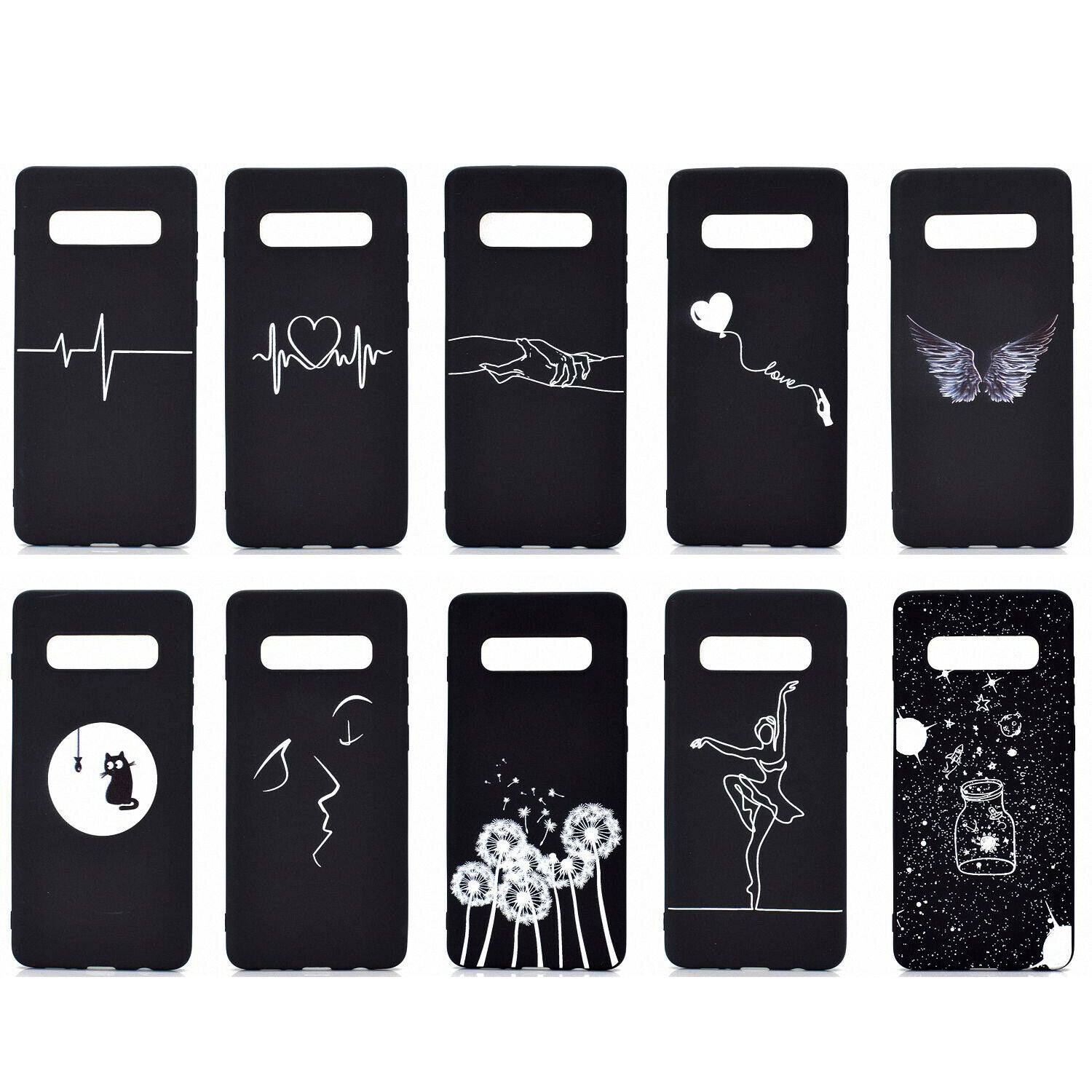 Soft Silicone Pattern Slim Back Case For Samsung Galaxy - carolay.co