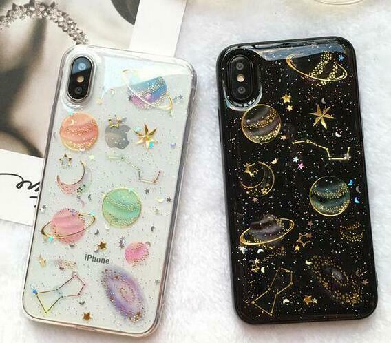 Star Starry Sky Reflective Cute Slim Case For iPhone - carolay.co