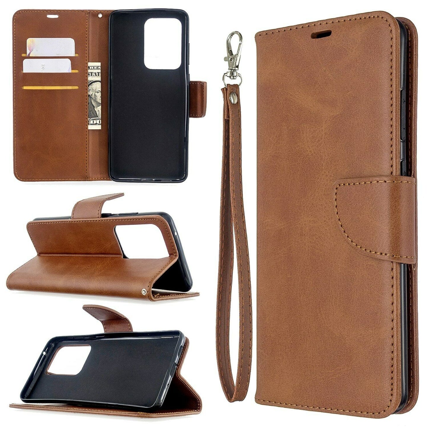 Ultra Flip Leather Card Wallet Stand Case For Samsung Galaxy - carolay.co