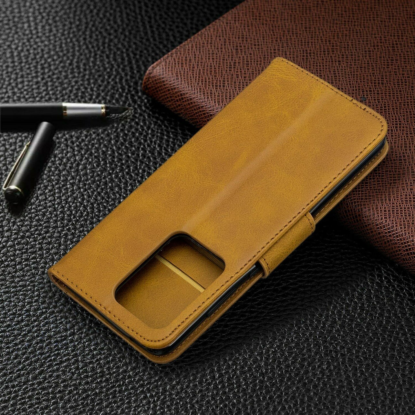 Ultra Flip Leather Card Wallet Stand Case For Samsung Galaxy - carolay.co