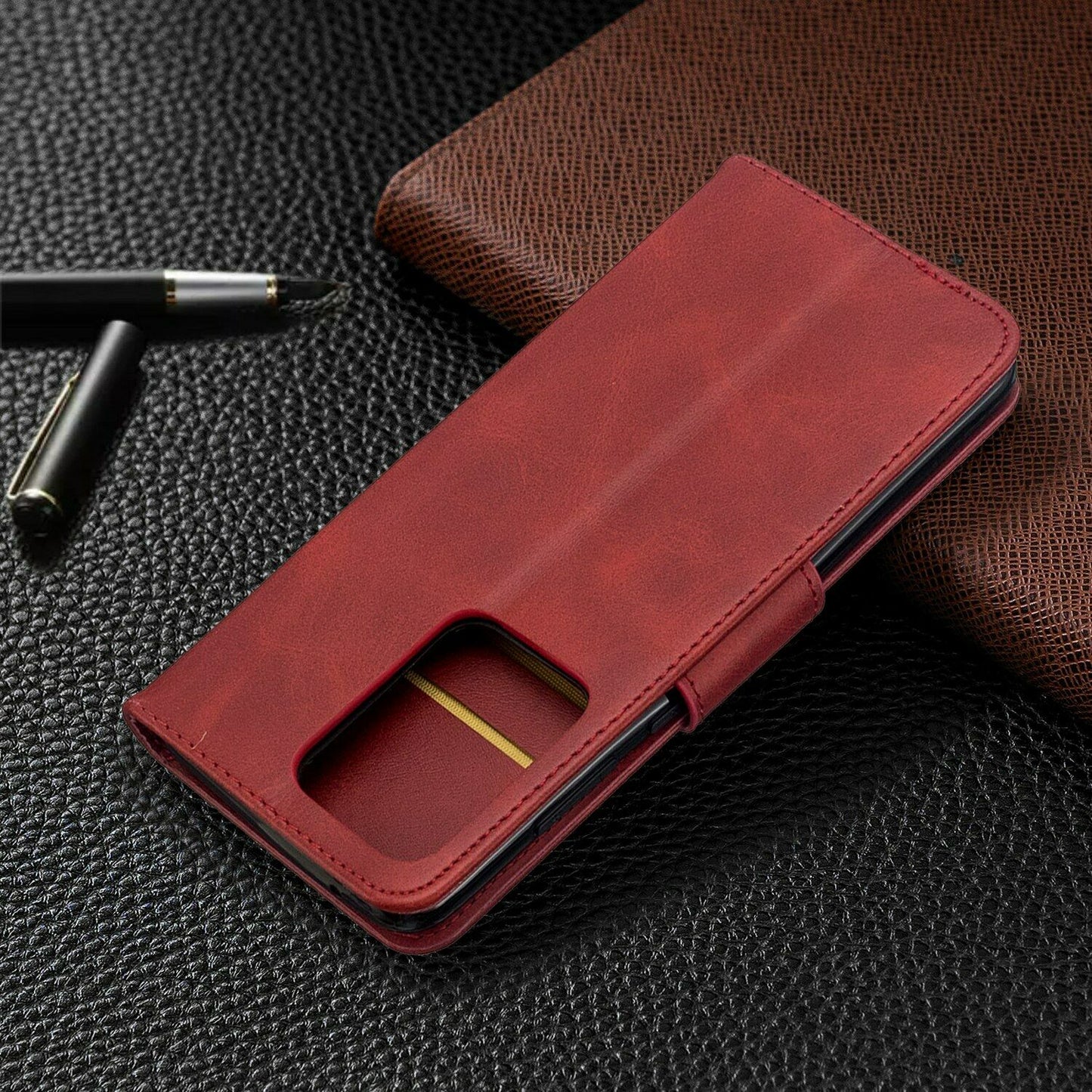 Ultra Flip Leather Card Wallet Stand Case For Samsung Galaxy - carolay.co