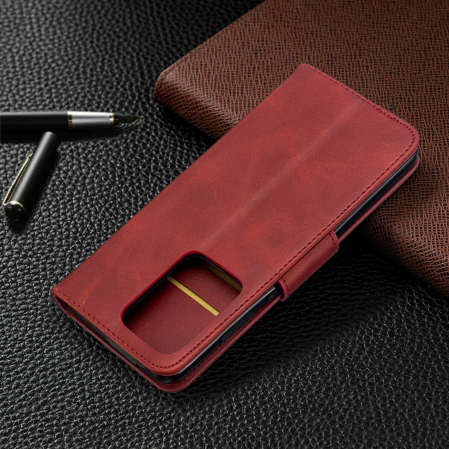 Ultra Flip Leather Card Wallet Stand Case For Samsung Galaxy - carolay.co