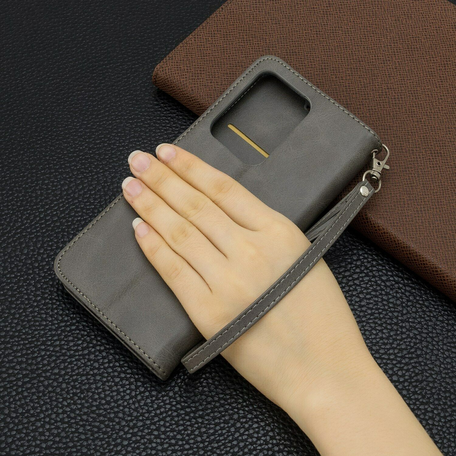 Ultra Flip Leather Card Wallet Stand Case For Samsung Galaxy - carolay.co