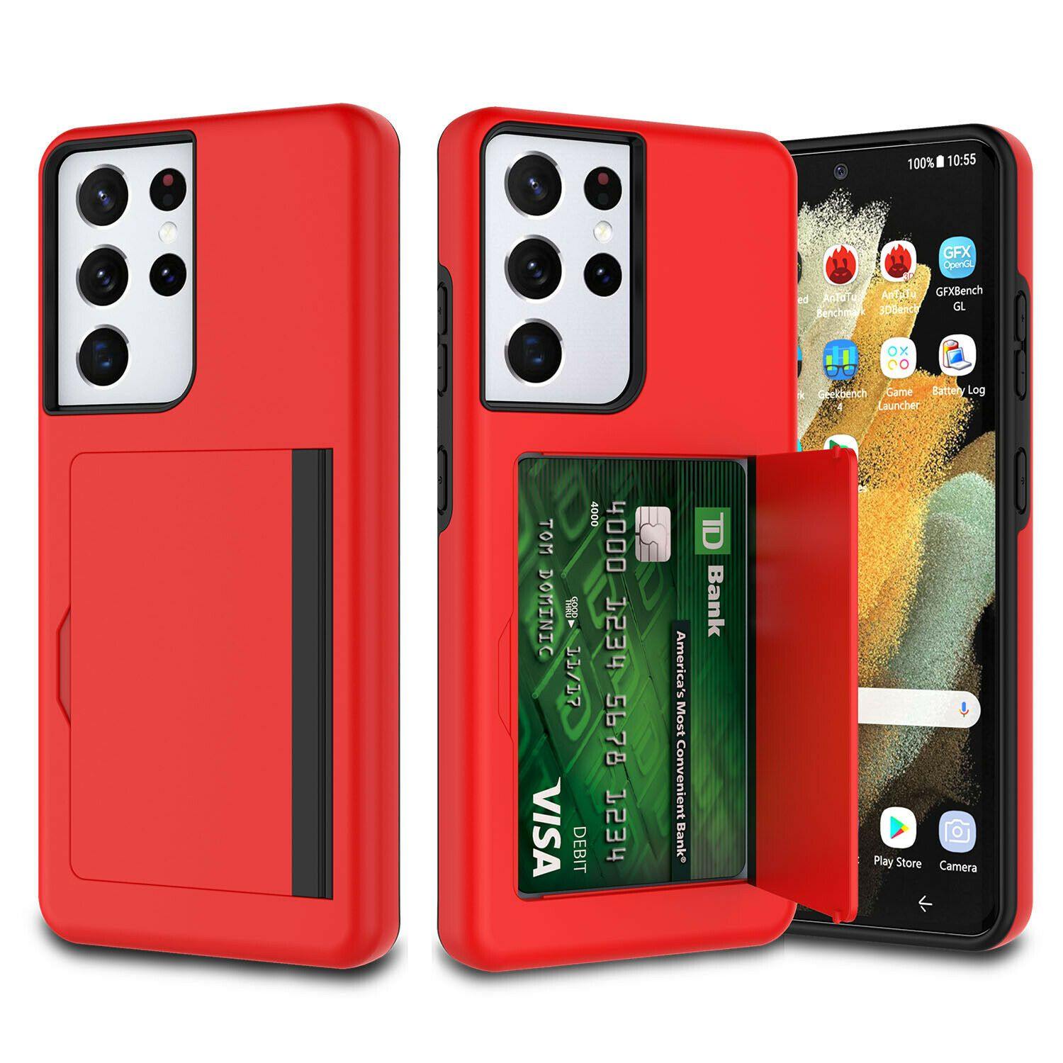 Wallet Case with Card Holder for Samsung Galaxy S21 Plus S21 Ultra 5G - carolay.co