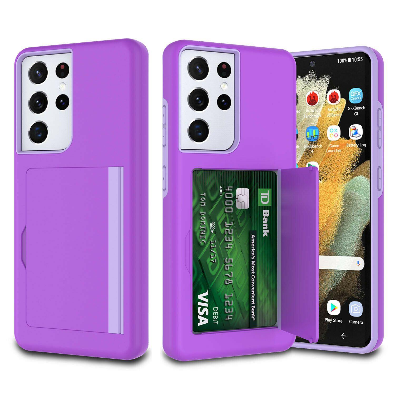 Wallet Case with Card Holder for Samsung Galaxy S21 Plus S21 Ultra 5G - carolay.co