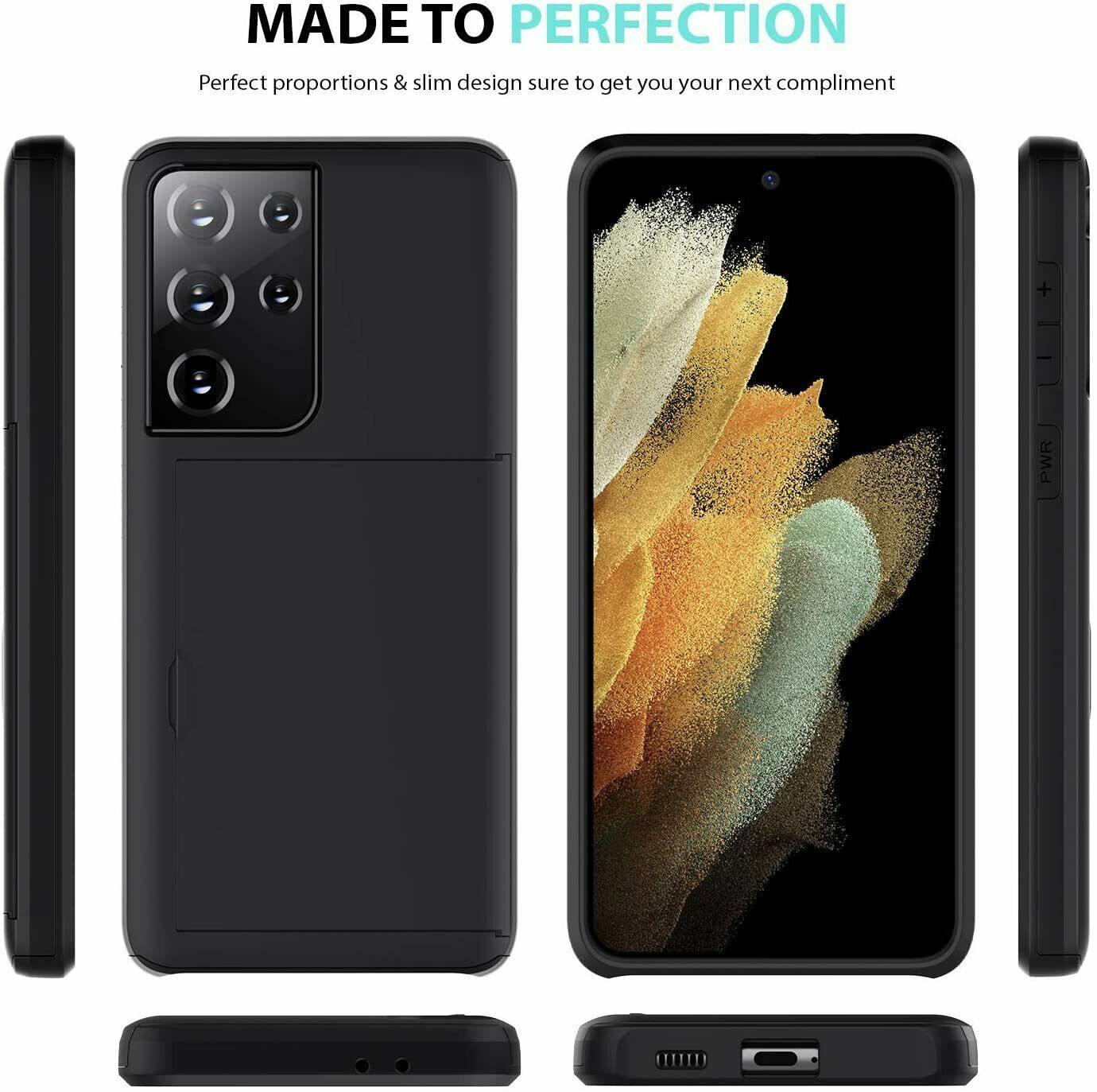 Wallet Case with Card Holder for Samsung Galaxy S21 Plus S21 Ultra 5G - carolay.co