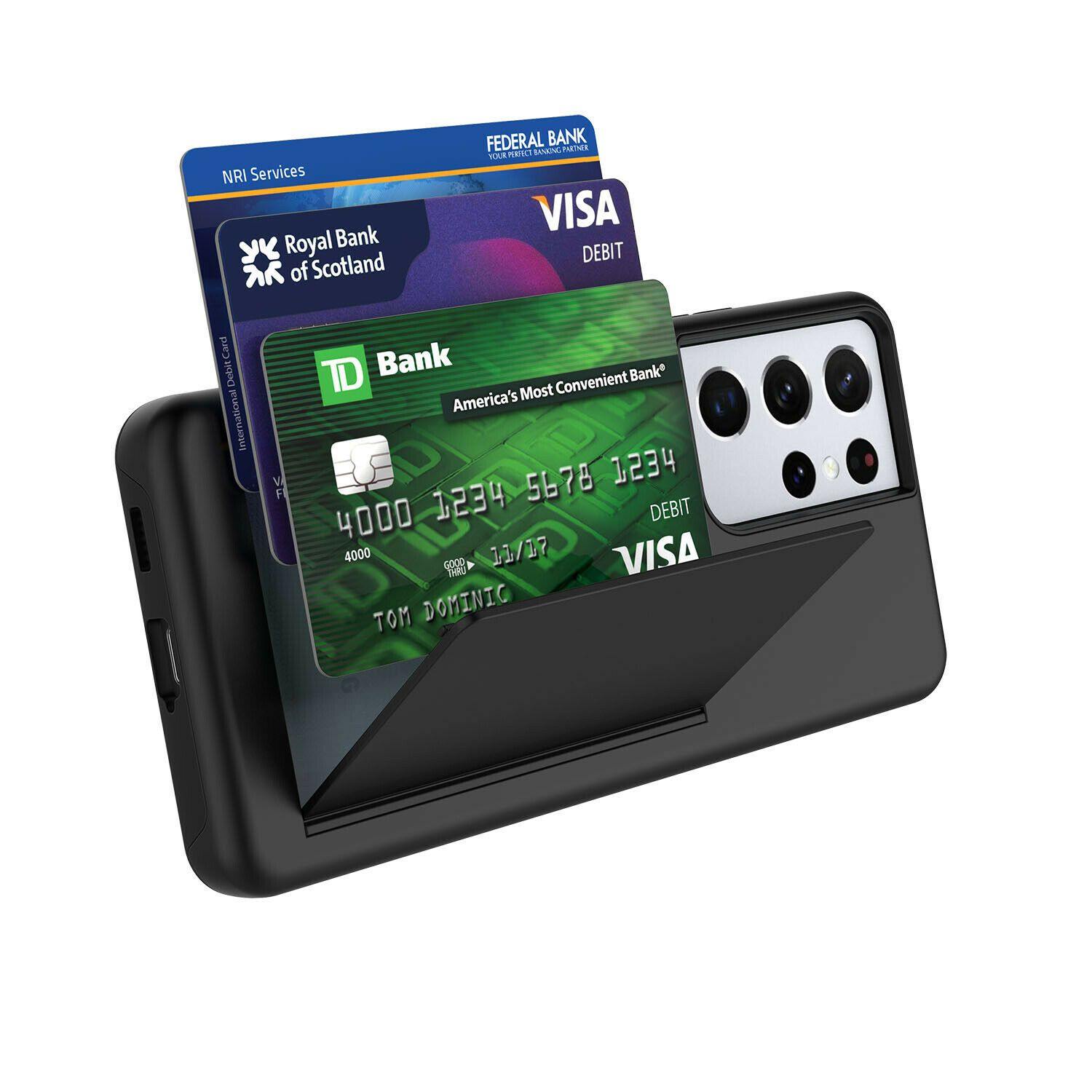 Wallet Case with Card Holder for Samsung Galaxy S21 Plus S21 Ultra 5G - carolay.co