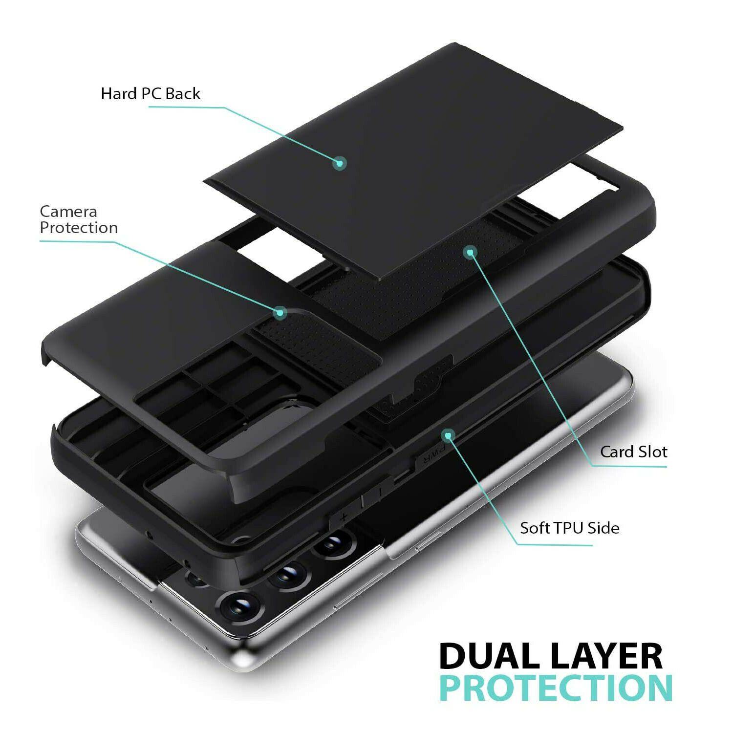 Wallet Case with Card Holder for Samsung Galaxy S21 Plus S21 Ultra 5G - carolay.co