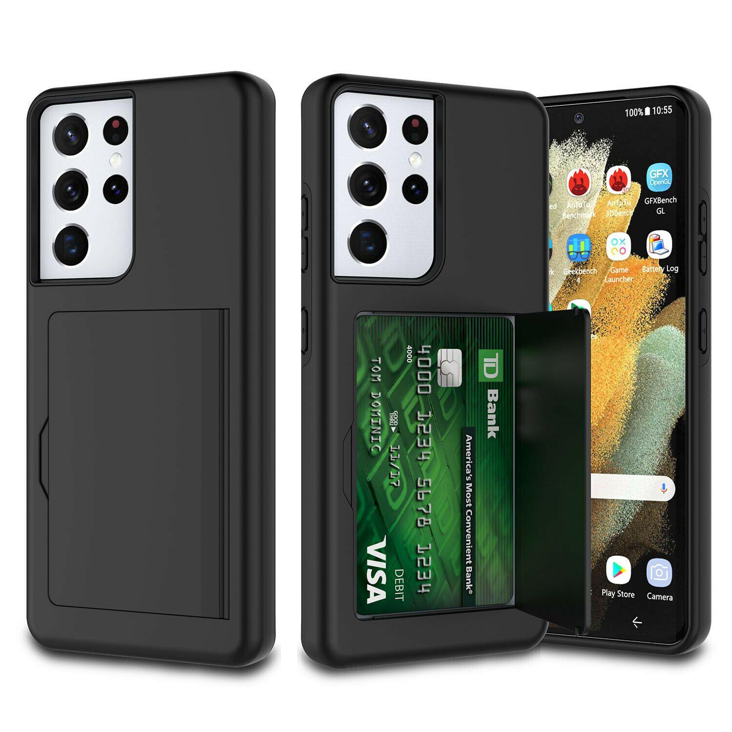 Wallet Case with Card Holder for Samsung Galaxy S21 Plus S21 Ultra 5G - carolay.co