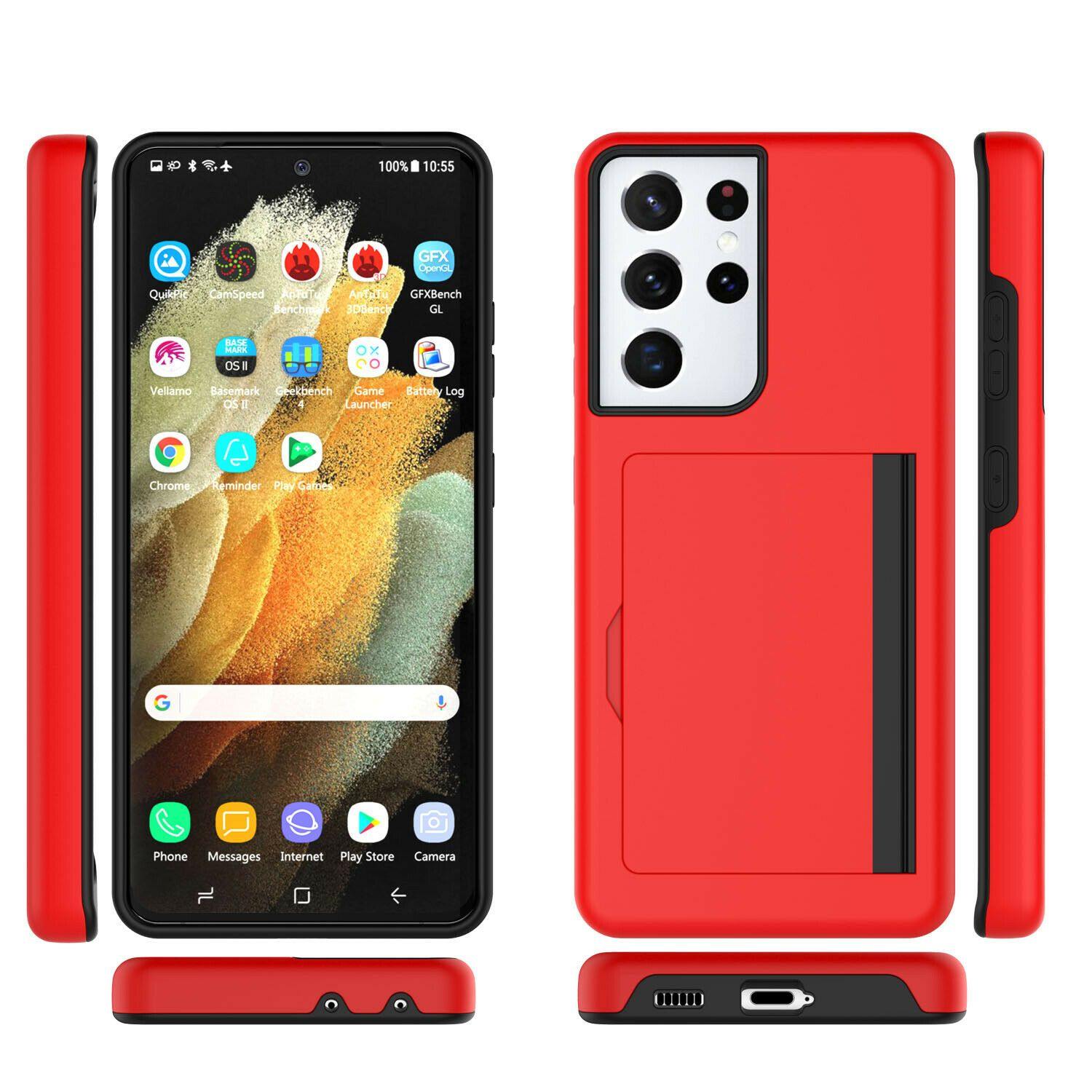 Wallet Case with Card Holder for Samsung Galaxy S21 Plus S21 Ultra 5G - carolay.co