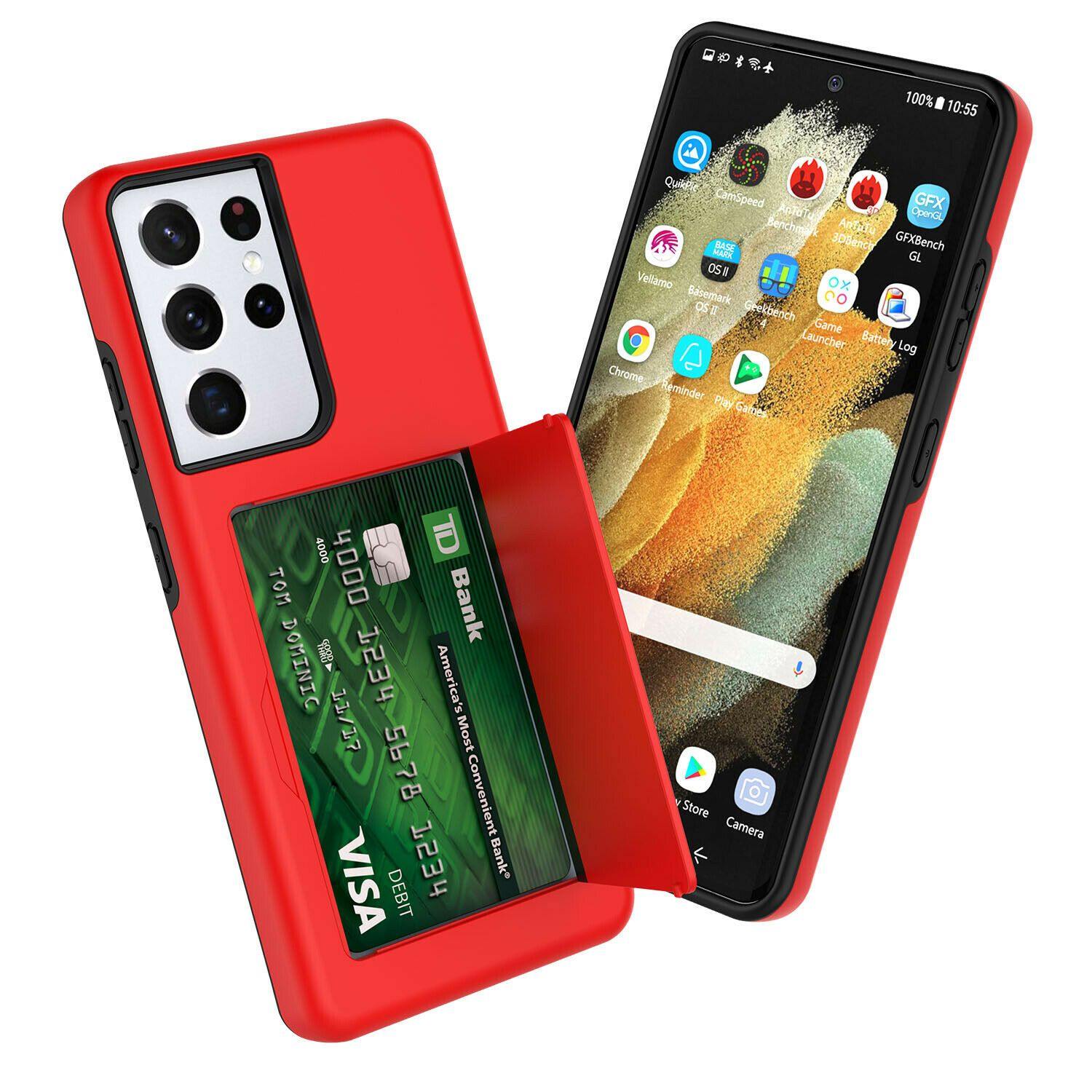 Wallet Case with Card Holder for Samsung Galaxy S21 Plus S21 Ultra 5G - carolay.co