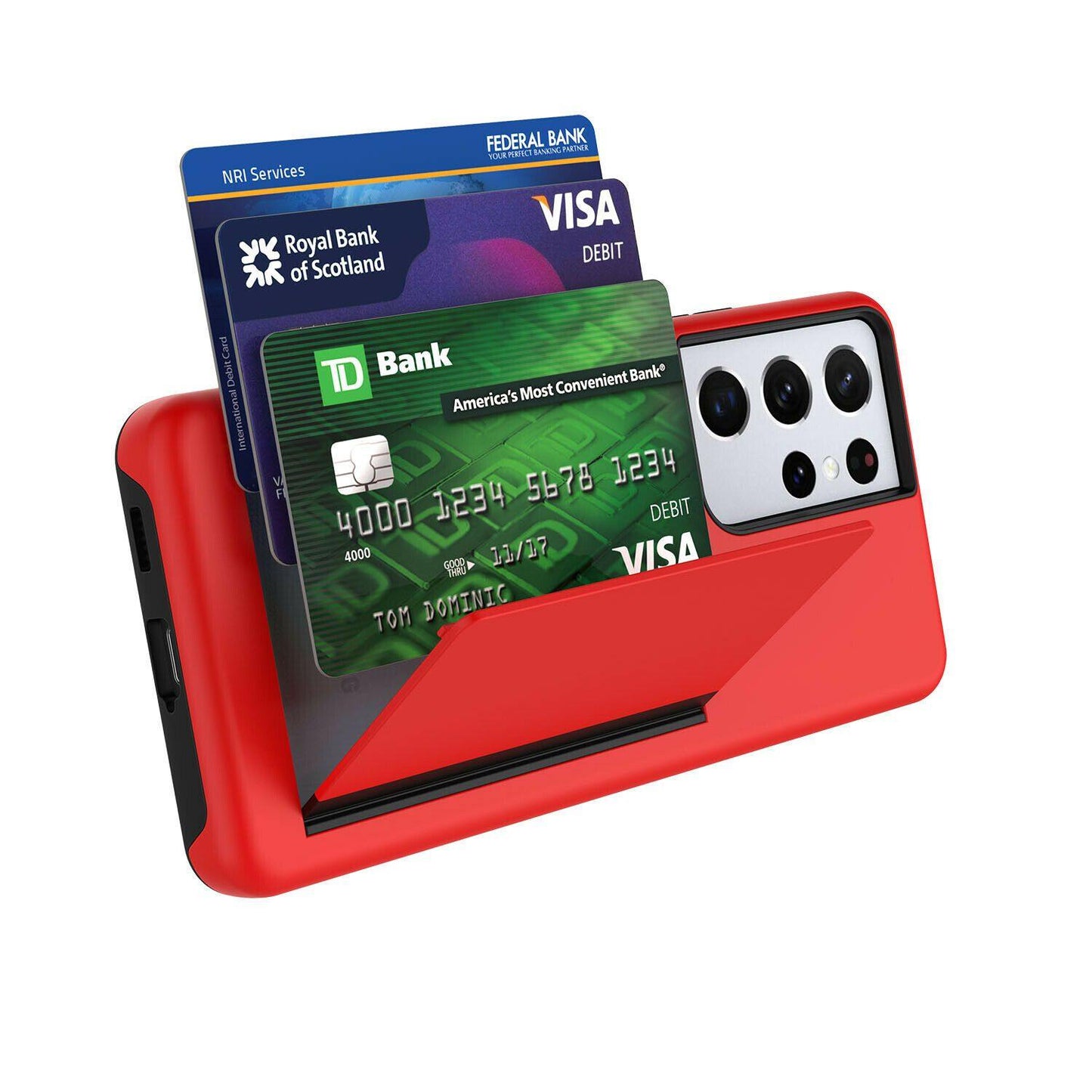Wallet Case with Card Holder for Samsung Galaxy S21 Plus S21 Ultra 5G - carolay.co