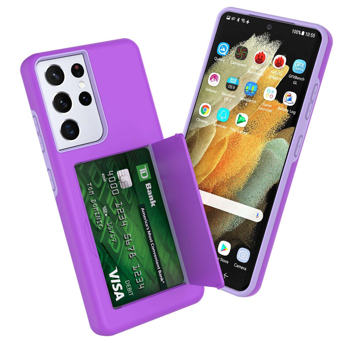 Wallet Case with Card Holder for Samsung Galaxy S21 Plus S21 Ultra 5G - carolay.co