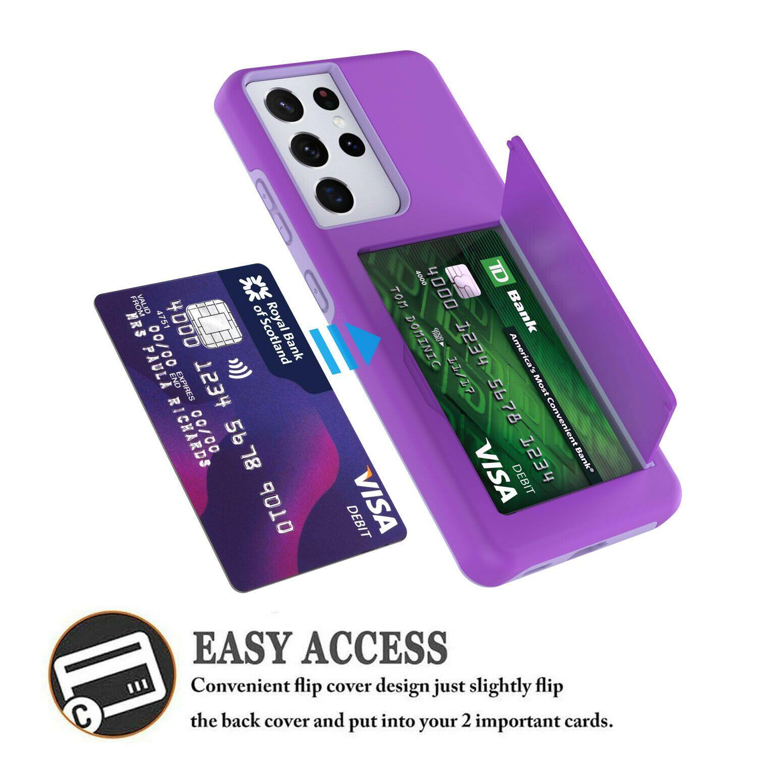 Wallet Case with Card Holder for Samsung Galaxy S21 Plus S21 Ultra 5G - carolay.co