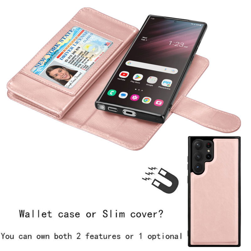 Wallet with Detachable Magnetic Case Samsung S23 - carolay.co