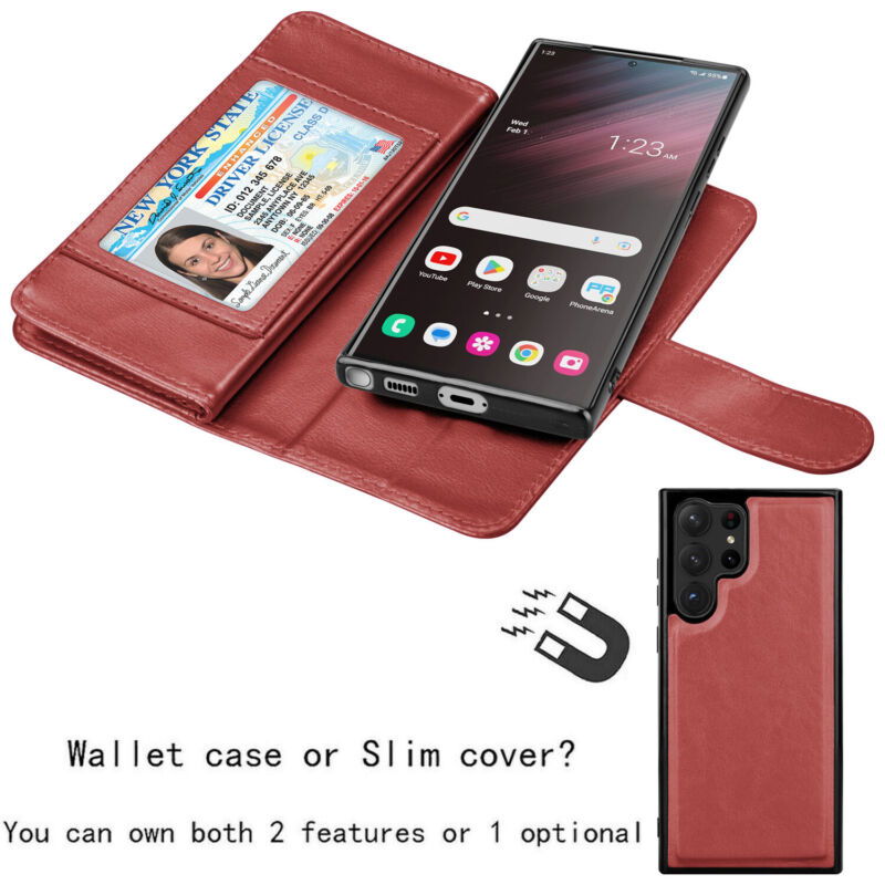 Wallet with Detachable Magnetic Case Samsung S23 - carolay.co