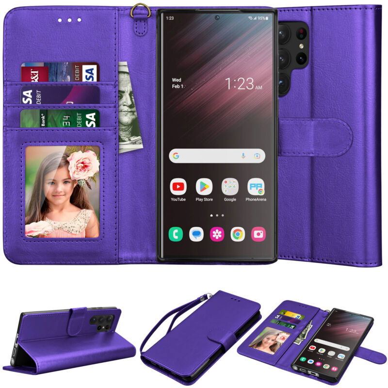 Wallet with Detachable Magnetic Case Samsung S23 - carolay.co