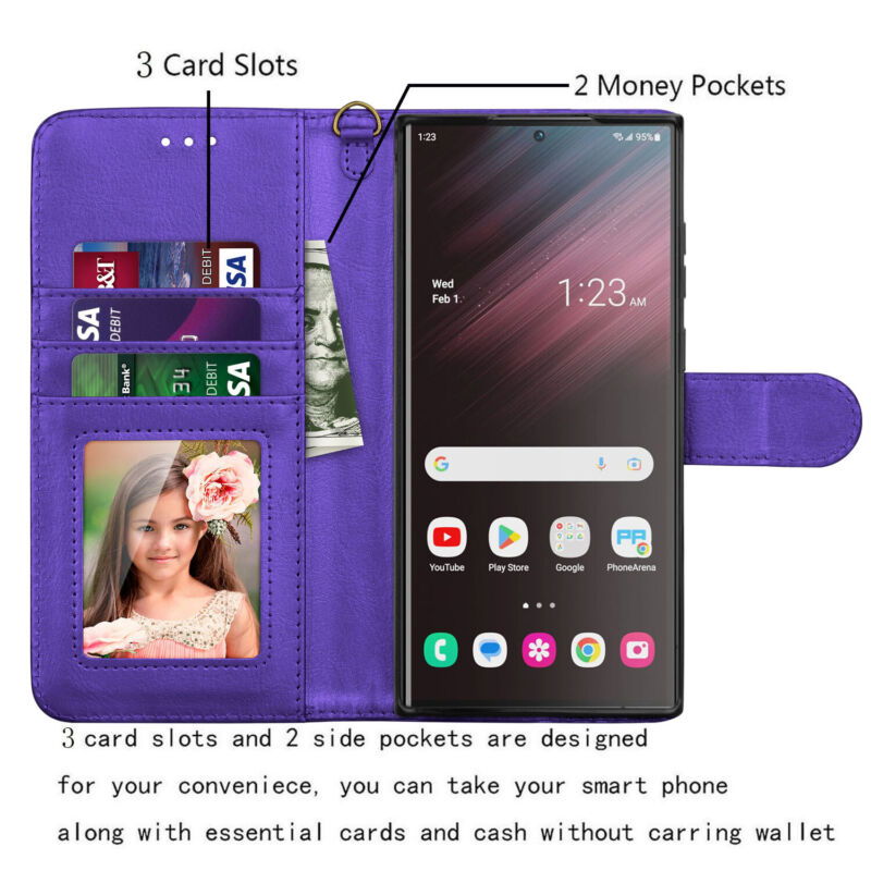 Wallet with Detachable Magnetic Case Samsung S23 - carolay.co