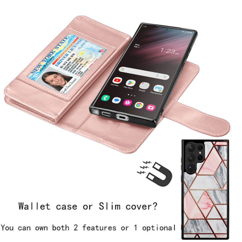 Wallet with Detachable Magnetic Case Samsung S23 - carolay.co