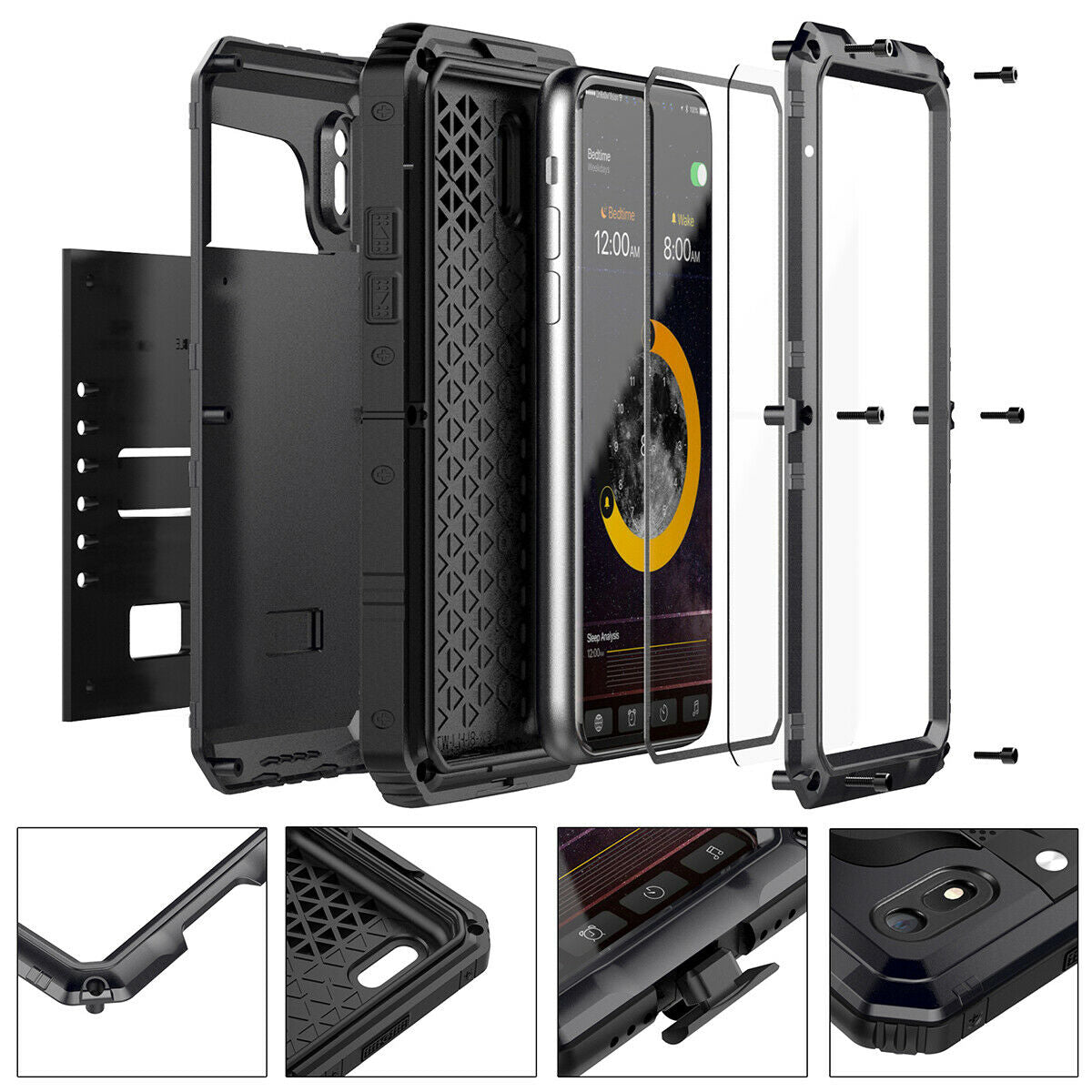 Waterproof Shockproof Case Aluminum Metal Hard For iPhone - carolay.co