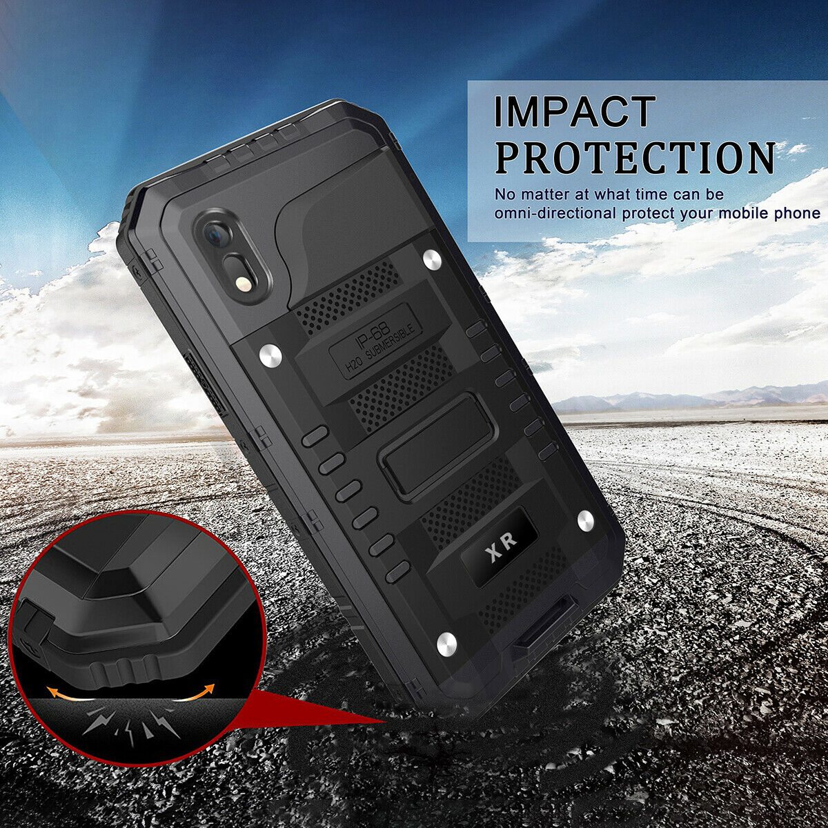 Waterproof Shockproof Case Aluminum Metal Hard For iPhone - carolay.co