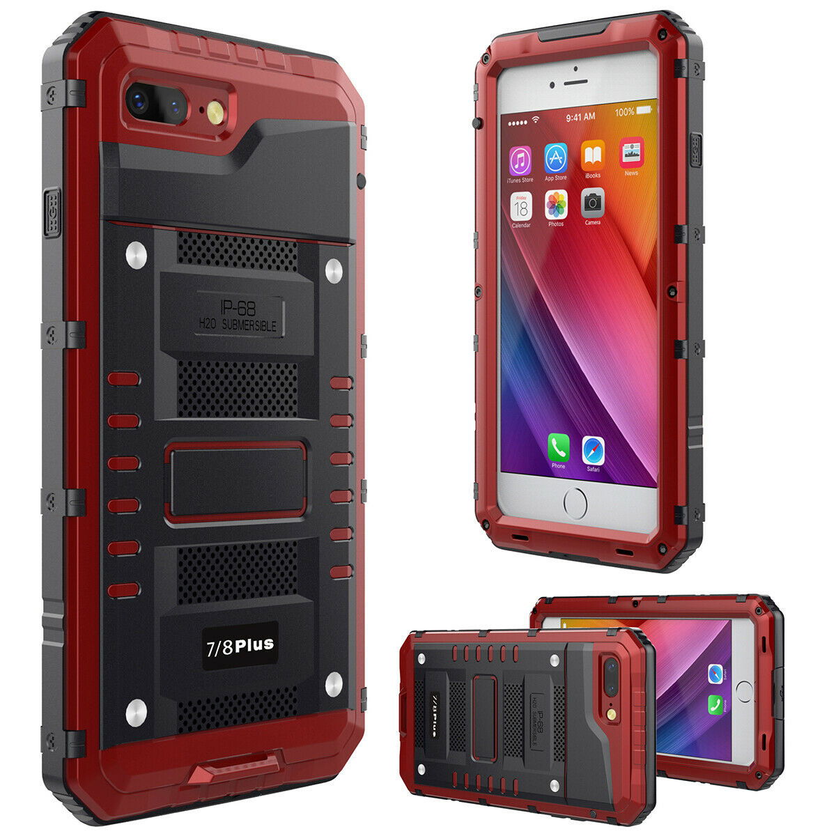 Waterproof Shockproof Case Aluminum Metal Hard For iPhone - carolay.co