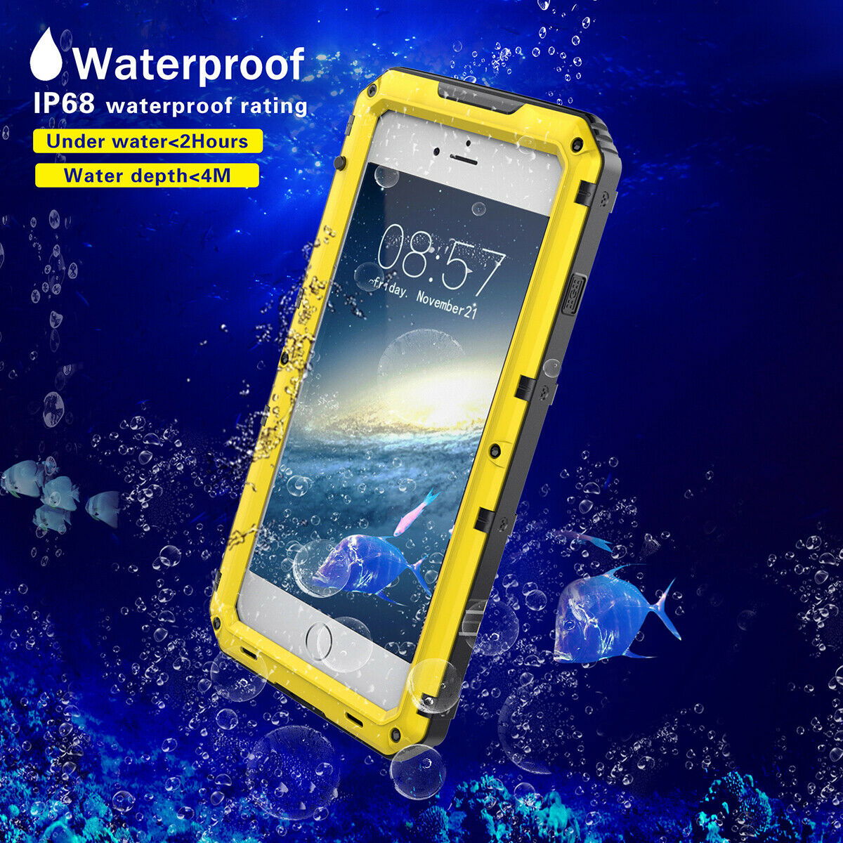 Waterproof Shockproof Case Aluminum Metal Hard For iPhone - carolay.co