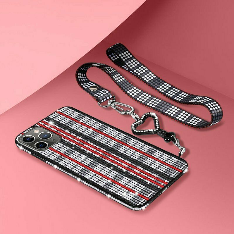 Women Crystal Bling Diamond Strap Case For iPhone - carolay.co