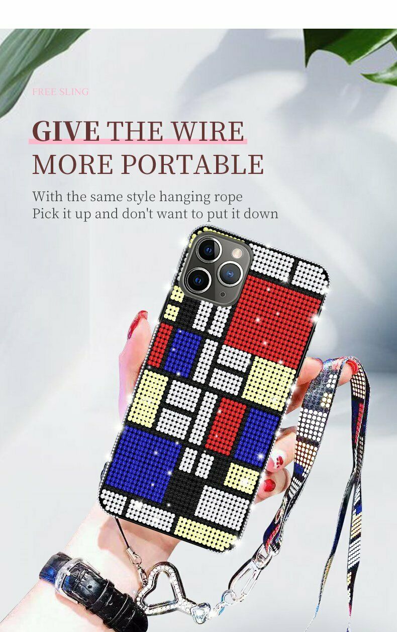 Women Crystal Bling Diamond Strap Case For iPhone - carolay.co