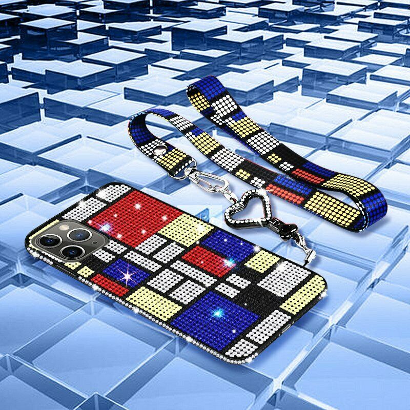 Women Crystal Bling Diamond Strap Case For iPhone - carolay.co