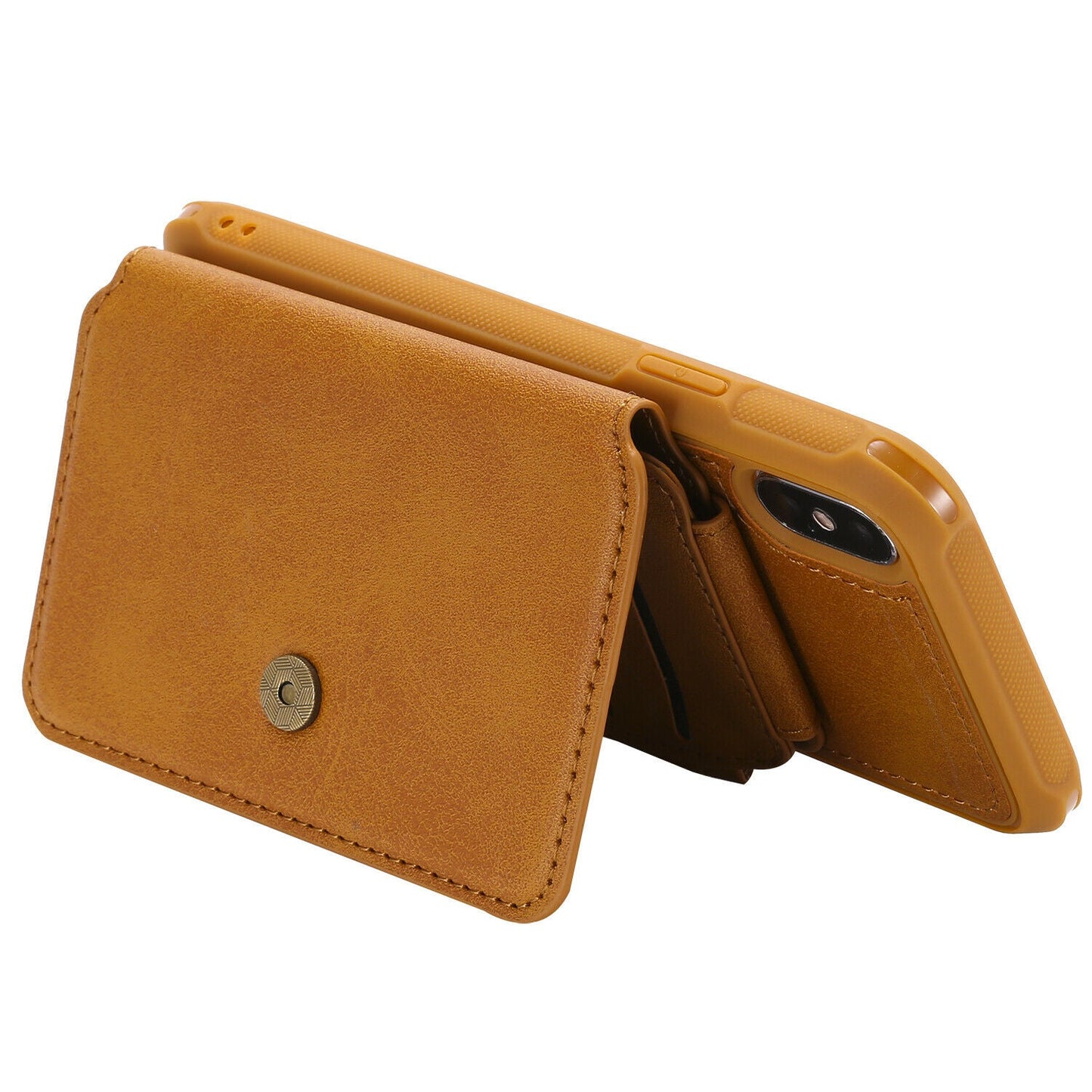 Zipper Multifunction Wallet Card Slot Leather Stand Case For iPhone - carolay.co