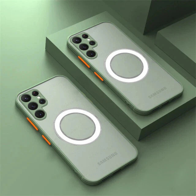 Magnetic Case Camera Cover For Samsung Galaxy S25 S24 S23 S22 S21 S20 Magsafe
