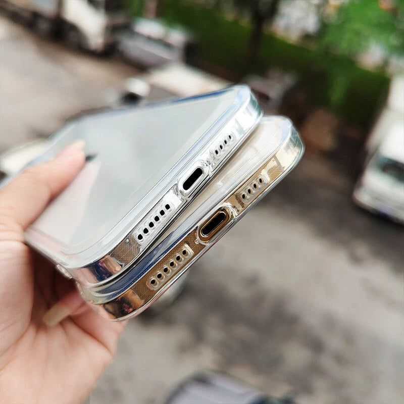 Clear Shockproof TPU Phone Case For Samsung Galaxy S20 S21 S22 S23 S24 S25 Ultra