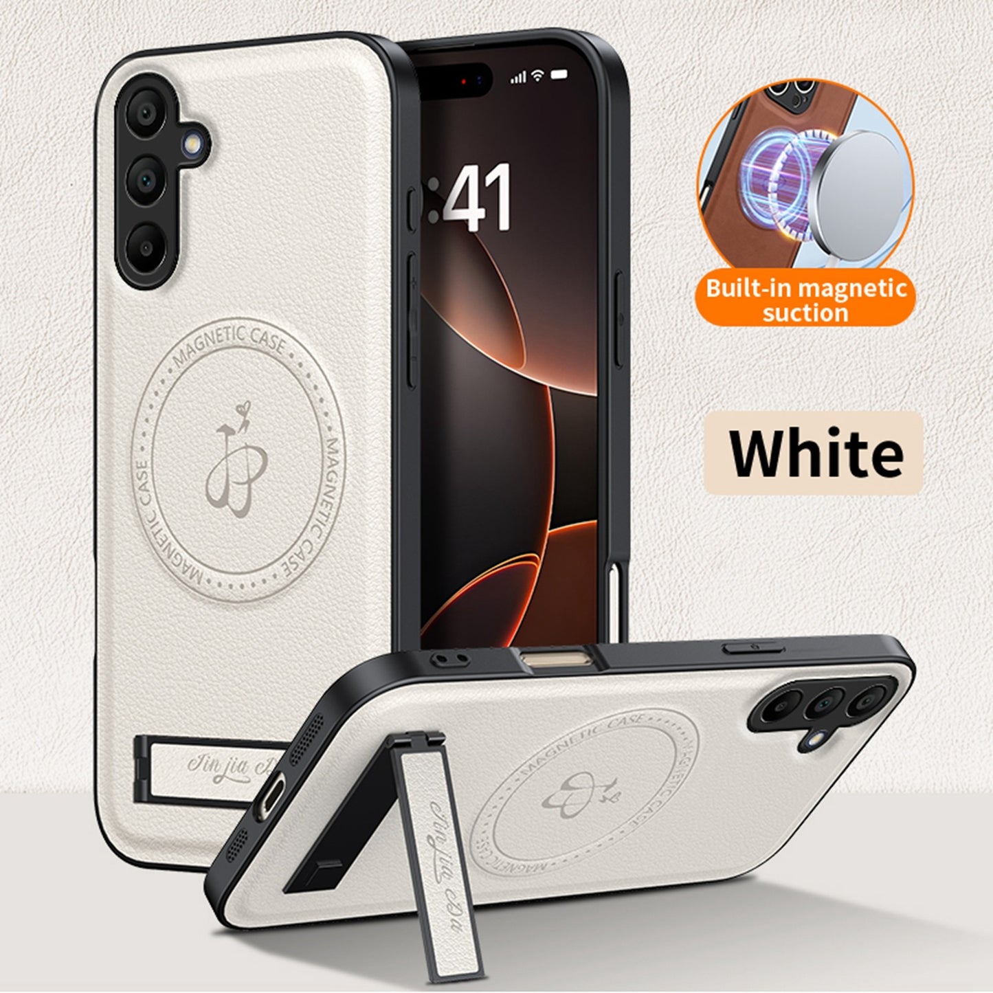 For Samsung Galaxy S26 S25 Ultra S24 S23 S22 Mag Safe Magnetic Slim Leather Case