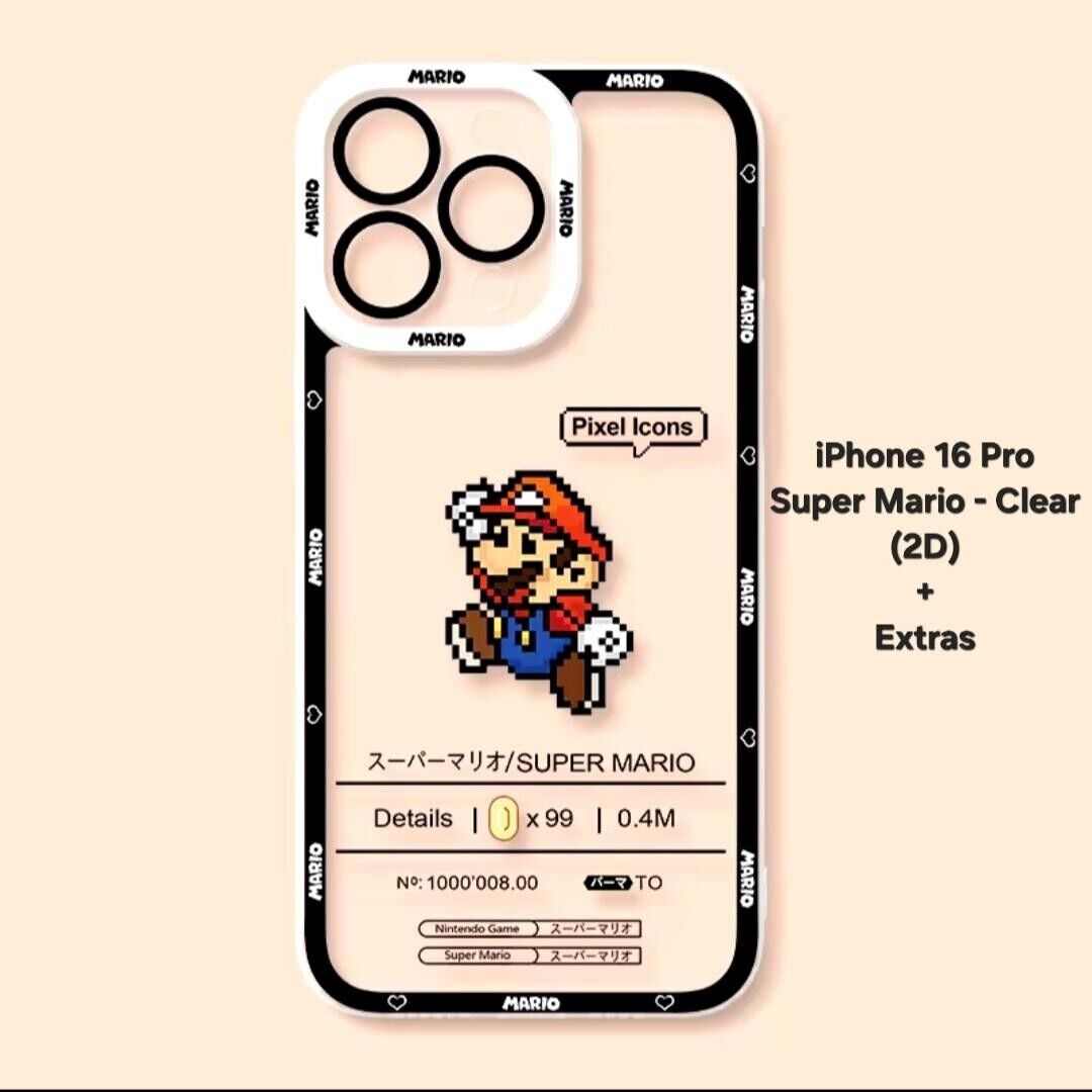 Super Mario-Themed iPhone 16 Case