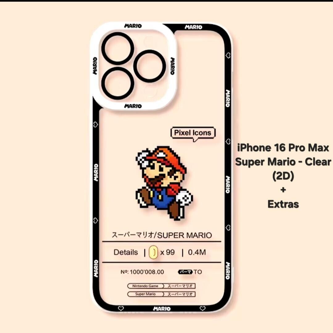 Super Mario-Themed iPhone 16 Case