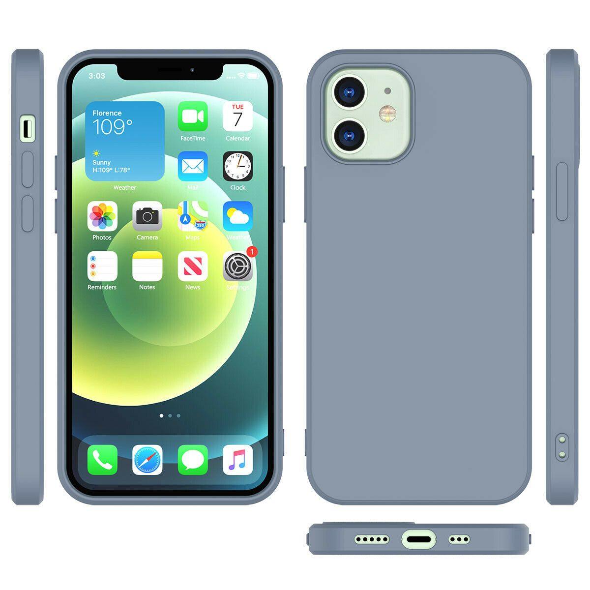 Liquid Silicone Case Soft for iPhone 12 Pro/Max/Mini - carolay.co