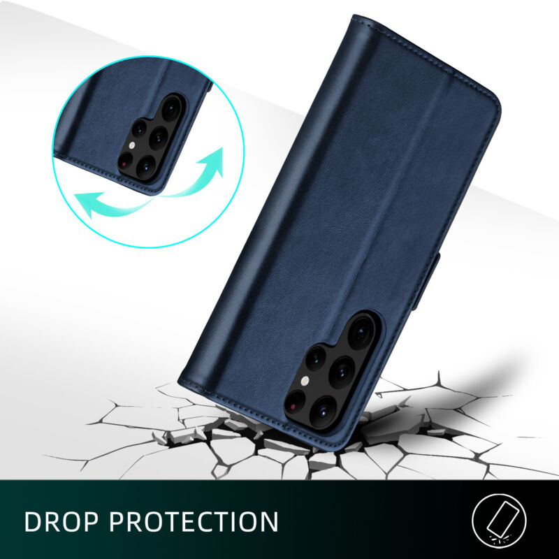 Shielding Flip Wallet Case with Card Slots Samsung S23