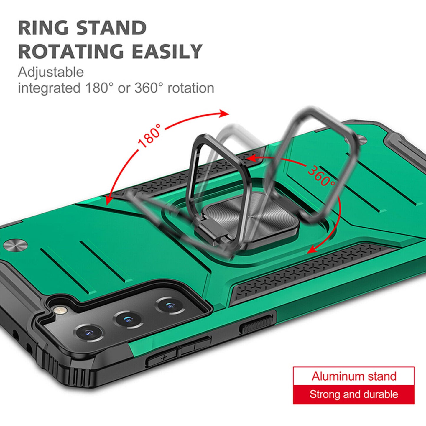 Case Shockproof Magnetic Ring for Samsung Galaxy S21/Ultra/Plus - carolay.co