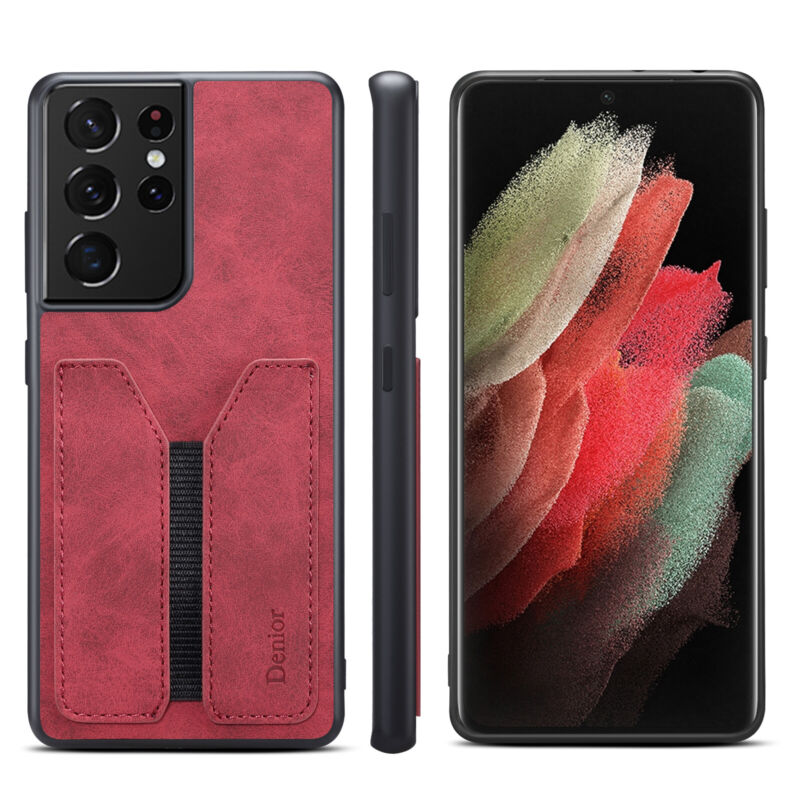 Shockproof Leather Card Holder Case Samsung S23