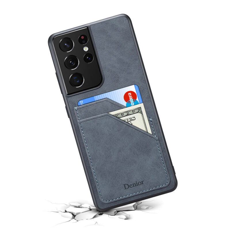 Shockproof Leather Card Holder Case Samsung S23
