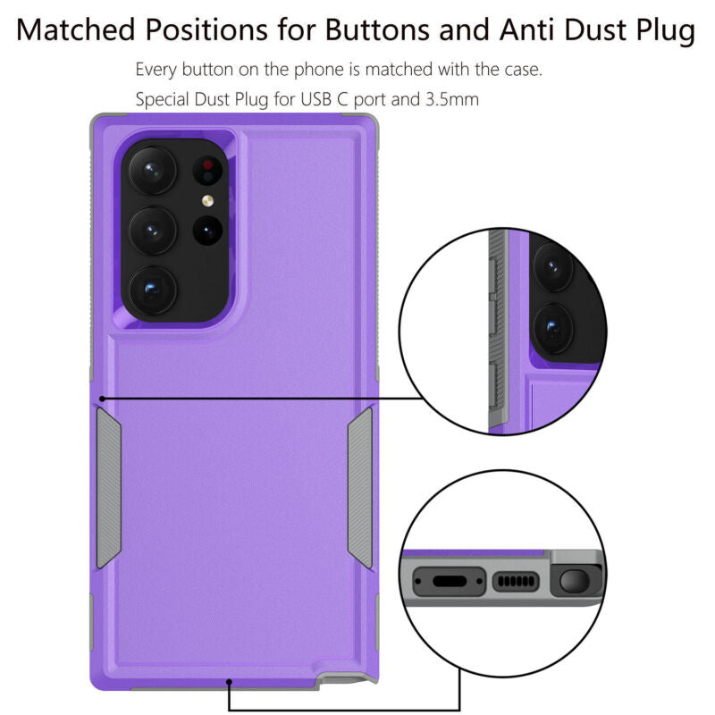 Dual Layer Protective Case For Samsung S23