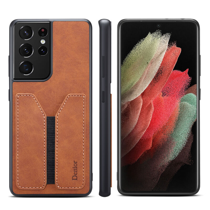 Shockproof Leather Card Holder Case Samsung S23
