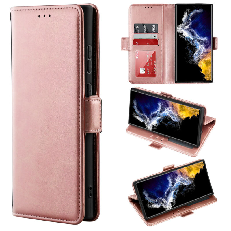 Shielding Flip Wallet Case with Card Slots Samsung S23