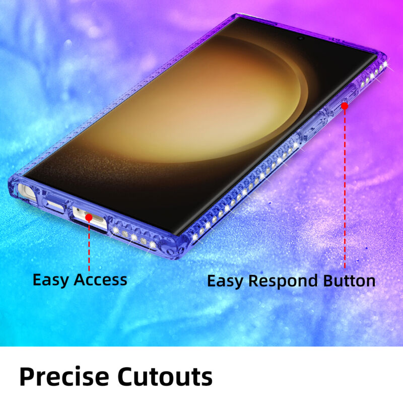 Case Liquid Bling Hybrid For Samsung Galaxy S23