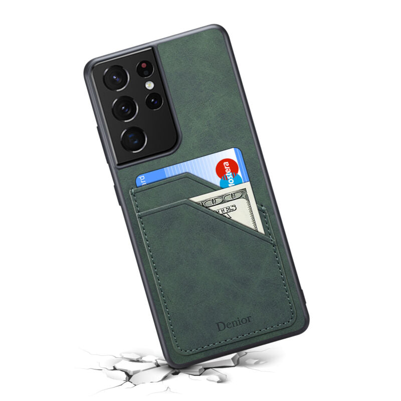 Shockproof Leather Card Holder Case Samsung S23