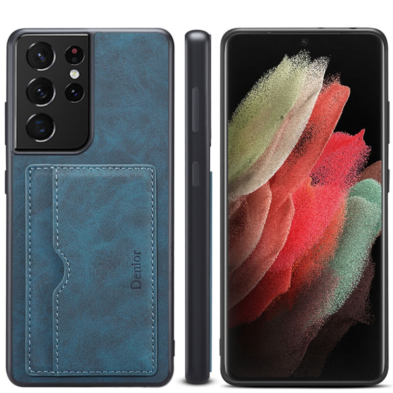 Shockproof Leather Card Holder Case Samsung S23