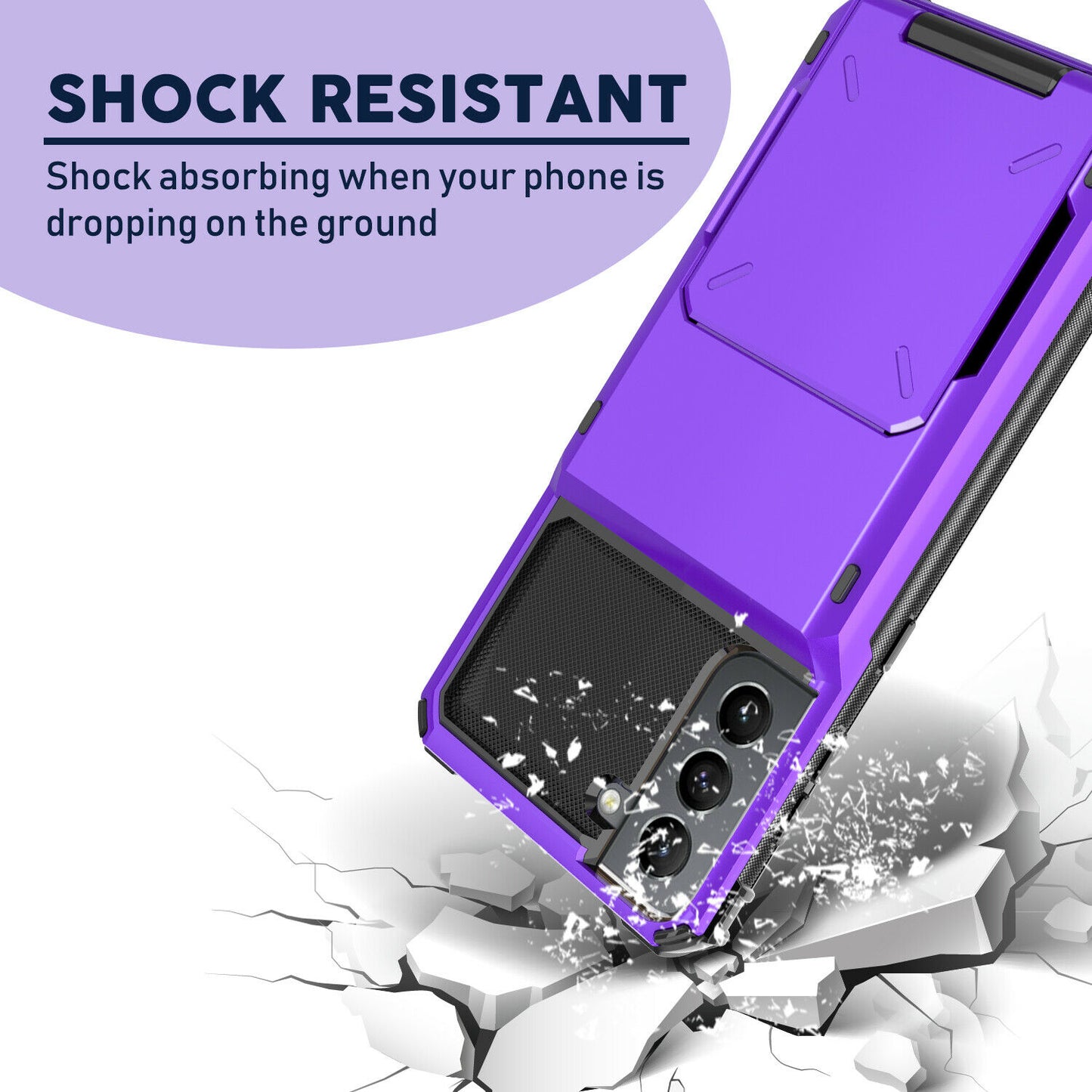 Case Card Slots Holder Wallet Rugged for Samsung Galaxy series - carolay.co