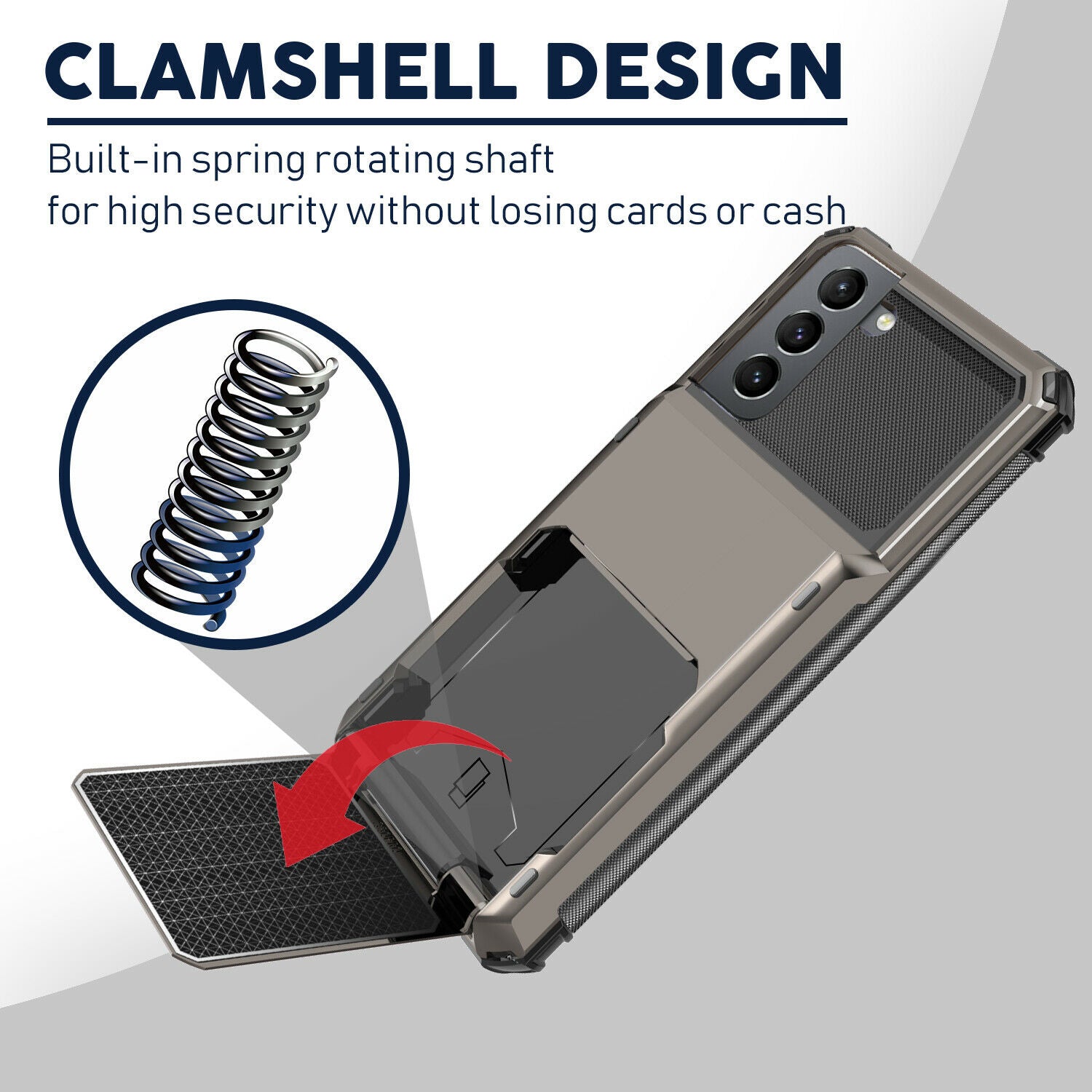 Case Card Slots Holder Wallet Rugged for Samsung Galaxy series - carolay.co