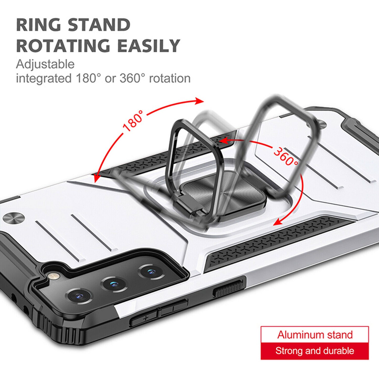 Case Shockproof Magnetic Ring for Samsung Galaxy S21/Ultra/Plus - carolay.co
